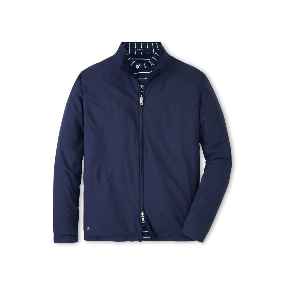 PETER MILLAR Ryder Reversible Full Zip Golf Jacket in Navy Wool Men 2XL NWT $375